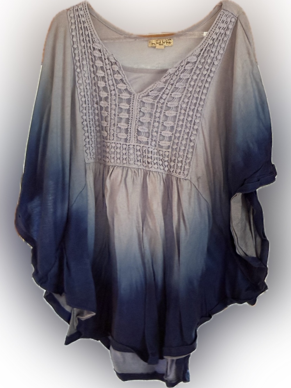 LIVE AND LET LIVE BLUE 2X TOP